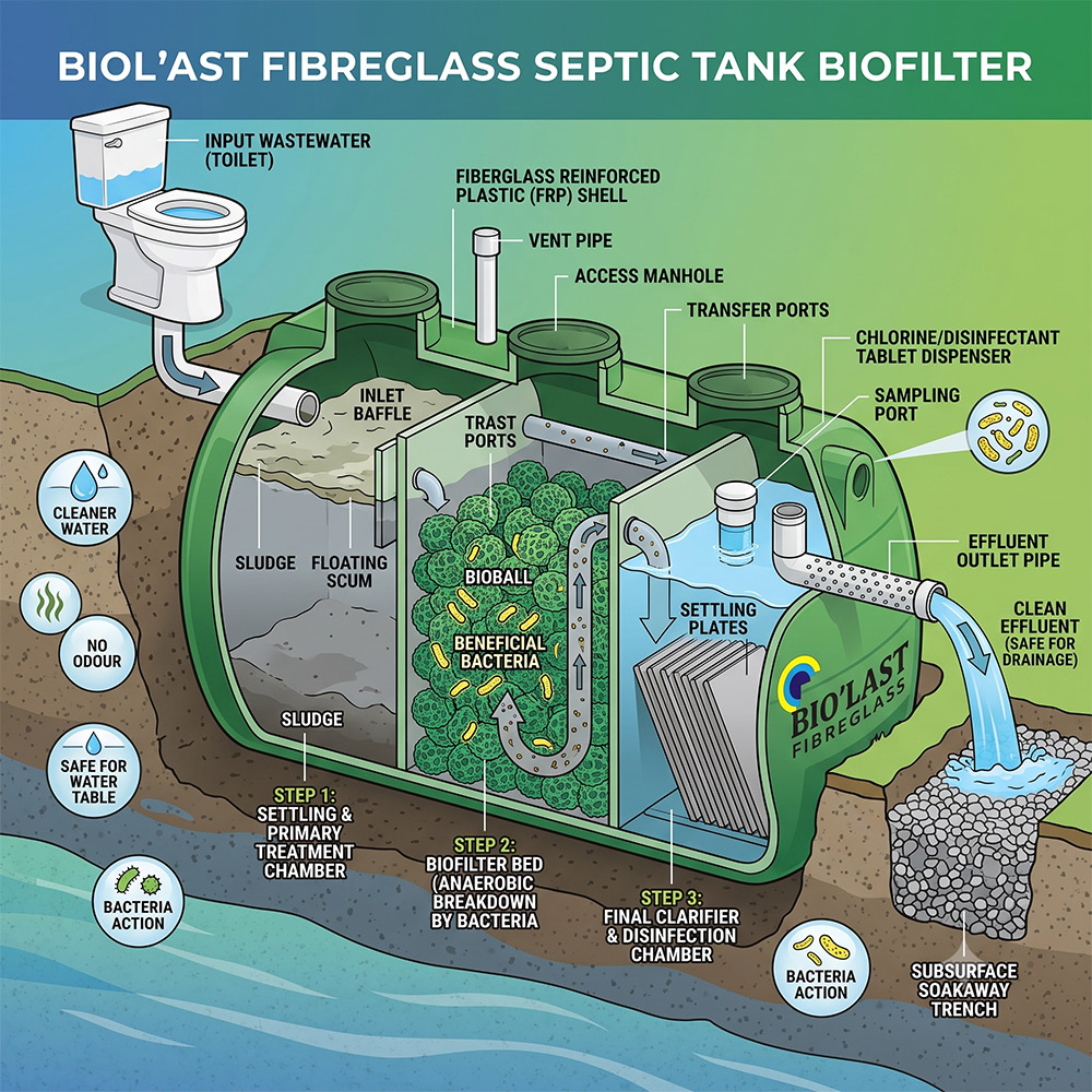 Cara Kerja Septic Tank Biofilter Bilastfibreglass Juli26